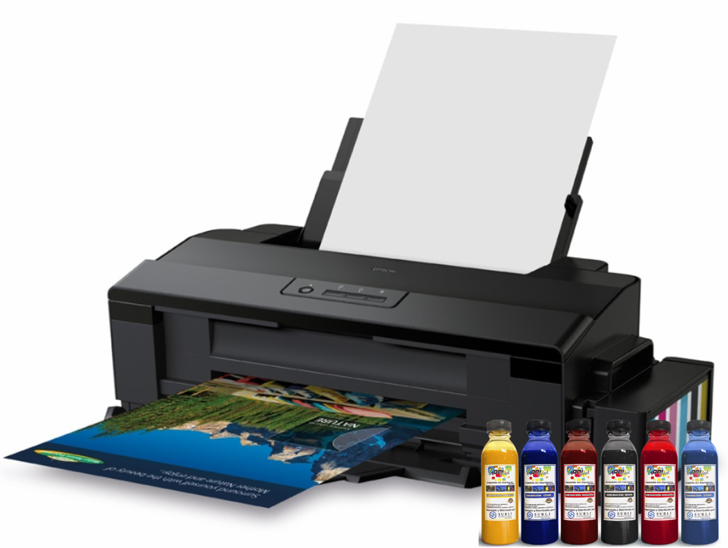 Impresora para sublimar Epson L1800 + 6 tintas de sublimación - Megaimagen